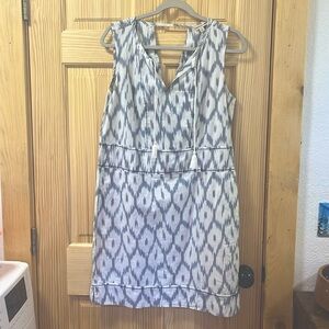 Stylish Black and White Patterned Dress